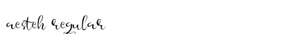 Aesteh Regular Font Preview