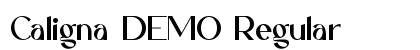Caligna DEMO Regular Font Preview