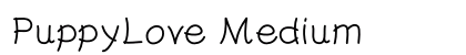 PuppyLove Medium Font Preview
