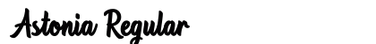Astonia Regular Font Preview
