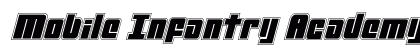 Mobile Infantry Academy Italic Italic Font Preview