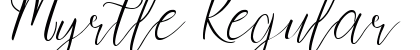 Myrtle Regular Font Preview