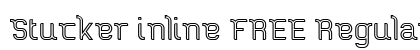 Stucker inline FREE Regular Font Preview