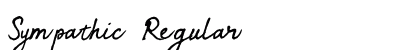 Sympathic Regular Font Preview