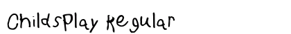 ChildsPlay Regular Font ChildsPlay Regular Font Preview