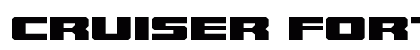 Cruiser Fortress Expanded Expanded Font Preview