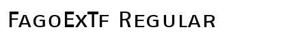 FagoExTf Regular Font Preview