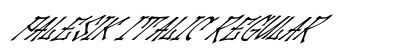 Palesik Italic Regular Font Preview