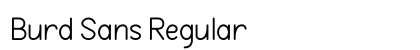 Burd Sans Regular Font Preview