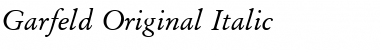 Garfeld-Original Italic Font