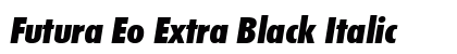 Futura Eo Extra Black Italic preview