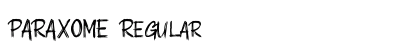 PARAXOME Regular Font Preview PARAXOME Regular Font Preview