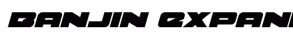 Banjin Expanded Italic Expanded Italic Font Preview