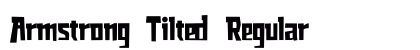 Armstrong Tilted Regular Font Preview