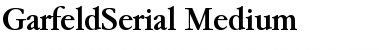 GarfeldSerial-Medium Regular Font
