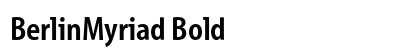 BerlinMyriad Bold Preview