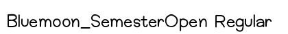 Bluemoon_SemesterOpen Regular Font Preview