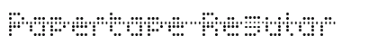 Papertape Regular Font Preview Papertape Regular Font Preview