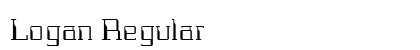 Logan Regular Font Logan Regular Font Preview