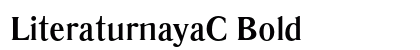 LiteraturnayaC Bold Font Preview