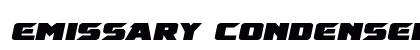 Emissary Condensed Italic Condensed Italic Font Preview