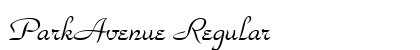 ParkAvenue Regular Font Preview