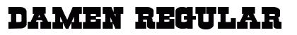 Damen Regular Font Preview