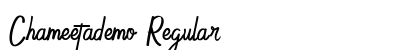 Chameetademo Regular Font Preview