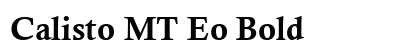 Calisto MT Eo Bold font free download