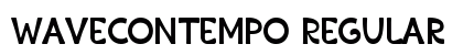WaveContempo Regular Font Preview WaveContempo Regular Font Preview