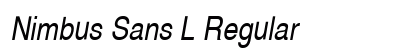 Nimbus Sans L Regular font free download