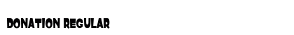 Donation Regular Font Preview