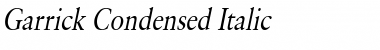 Garrick Condensed Italic
