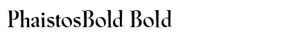 PhaistosBold Bold preview