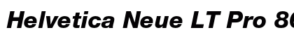 Helvetica Neue LT Pro 86 Heavy Italic font free download
