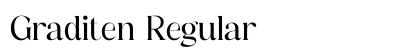 Graditen Regular Font Preview