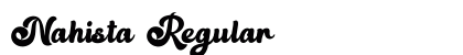Nahista Regular (OpenType) Font Preview