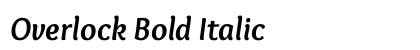 Overlock Bold Italic preview