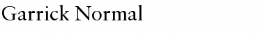 Garrick Normal Font