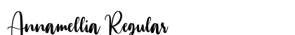 Annamellia Regular Font Annamellia Regular Font Preview