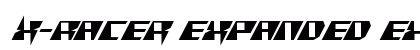 X-Racer Expanded Expanded Font Preview