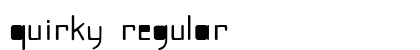 Quirky Regular Font Preview