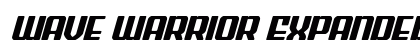 Wave Warrior Expanded Italic Regular Font Preview Wave Warrior Expanded Italic Regular Font Preview