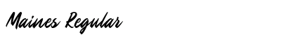 Maines Regular Font Preview