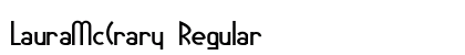 LauraMcCrary Regular Font LauraMcCrary Regular Font Preview