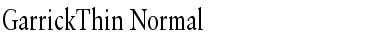 GarrickThin Normal Font