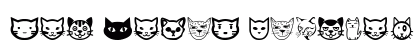 Cat Faces Regular Font Preview