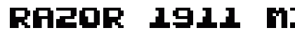 Razor 1911 Mini Regular Font Preview