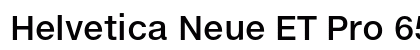 Helvetica Neue ET Pro 65 Medium font free download