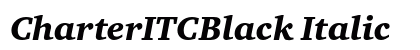 CharterITCBlack Italic